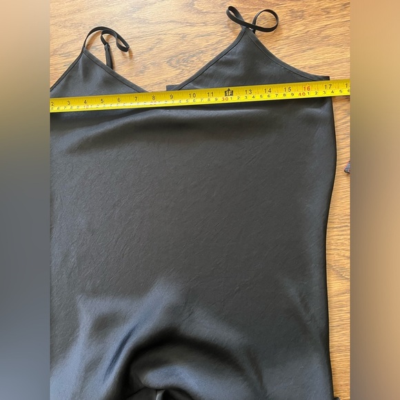 All Saint Elegant Black Spaghetti Strap Dress small black soft silky chic - Picture 6 of 8